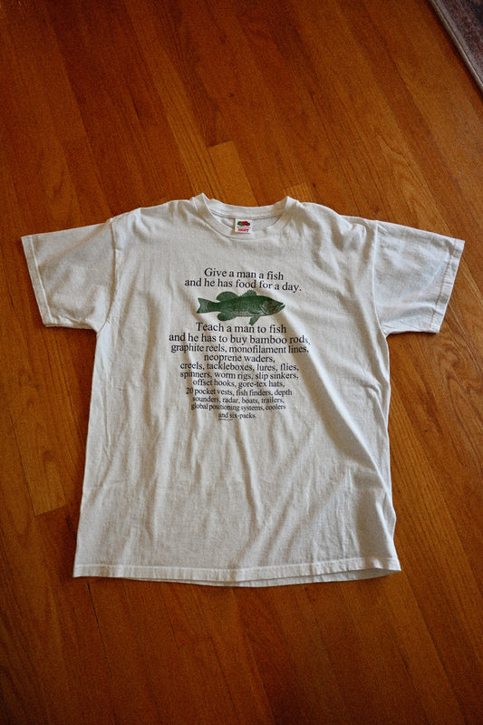 Give a man a fish tee - XL