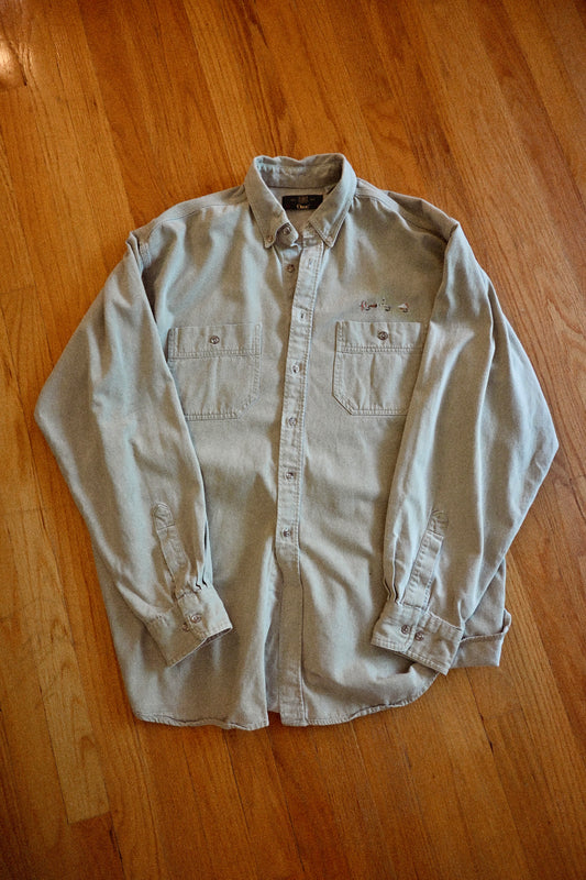 Orvis Tan Dry Fly Cotton Twill Shirt - XL