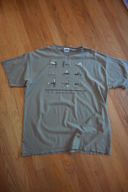 Distressed Steamboat Colorado Flies T - XL