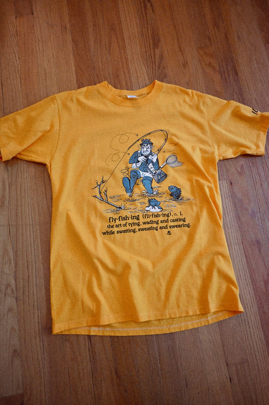 fly-fishing (fli'fish'ing) t-shirt - L