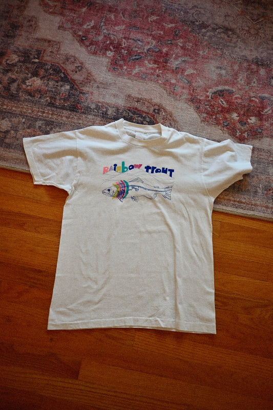 Rare Vintage Rainbow Trout T - S/M