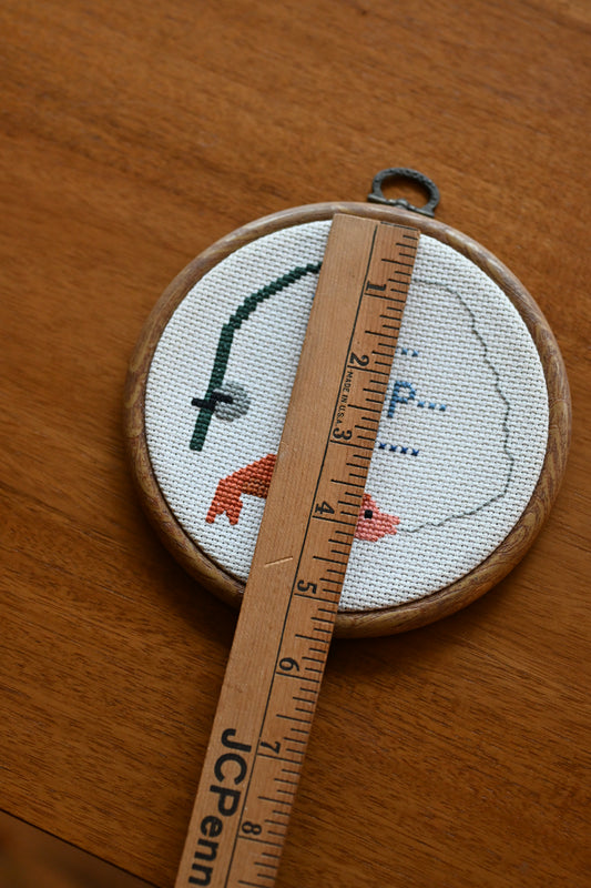 Eat Sleep Fish Cross Stitch - 1994