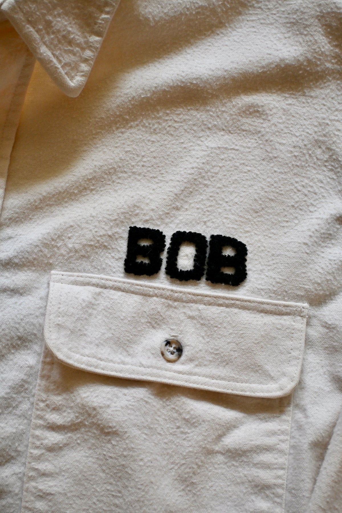 Vintage Trout Embroidered Chamois Shirt "Bob" - L