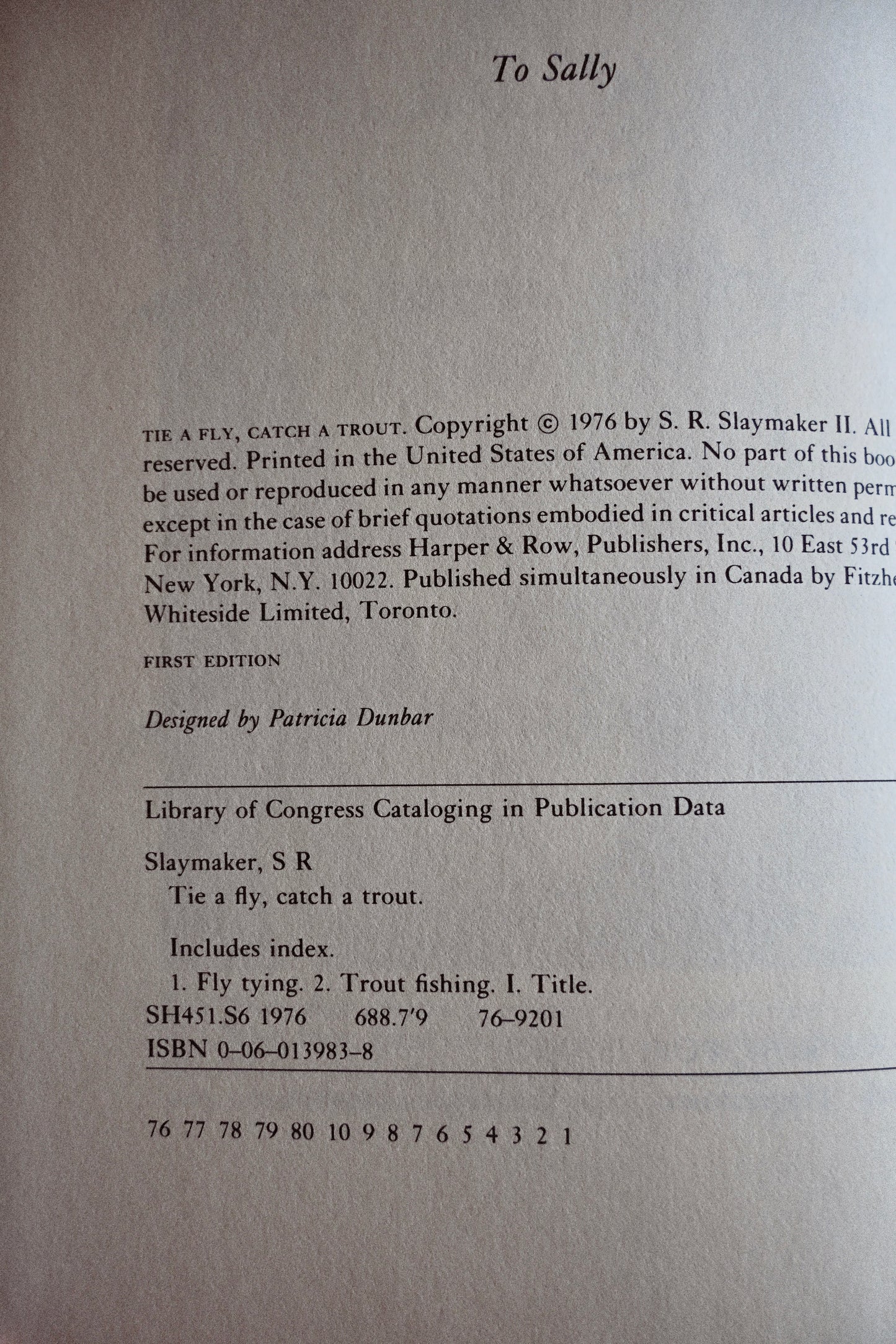 Tie a Fly, Catch a Trout - Slaymaker, S. R