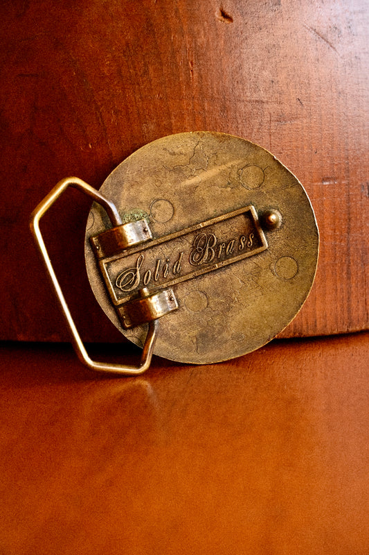 Tickle My Trout Brass Belt Buckle