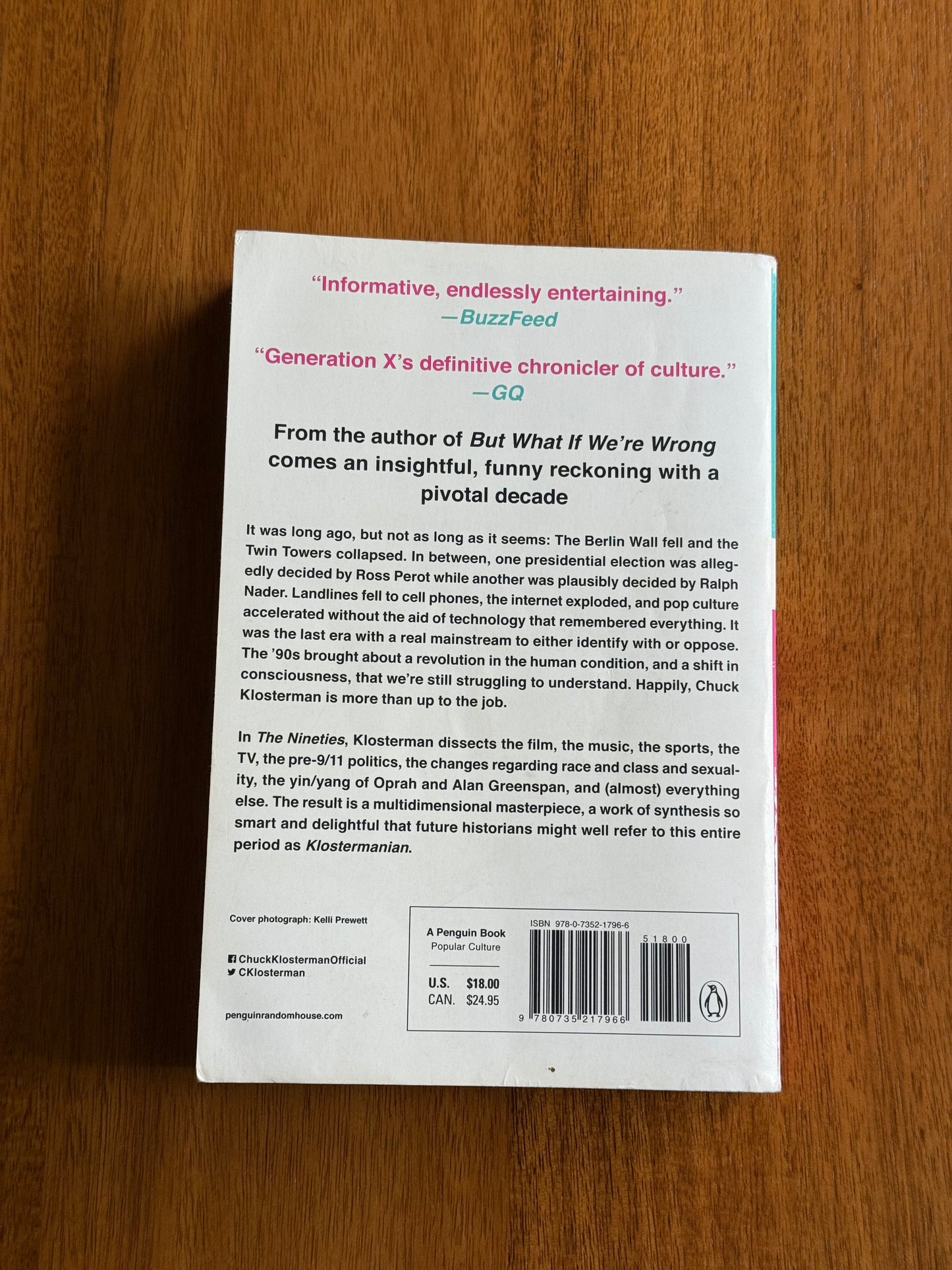 The Nineties: A Book - Chuck Klosterman