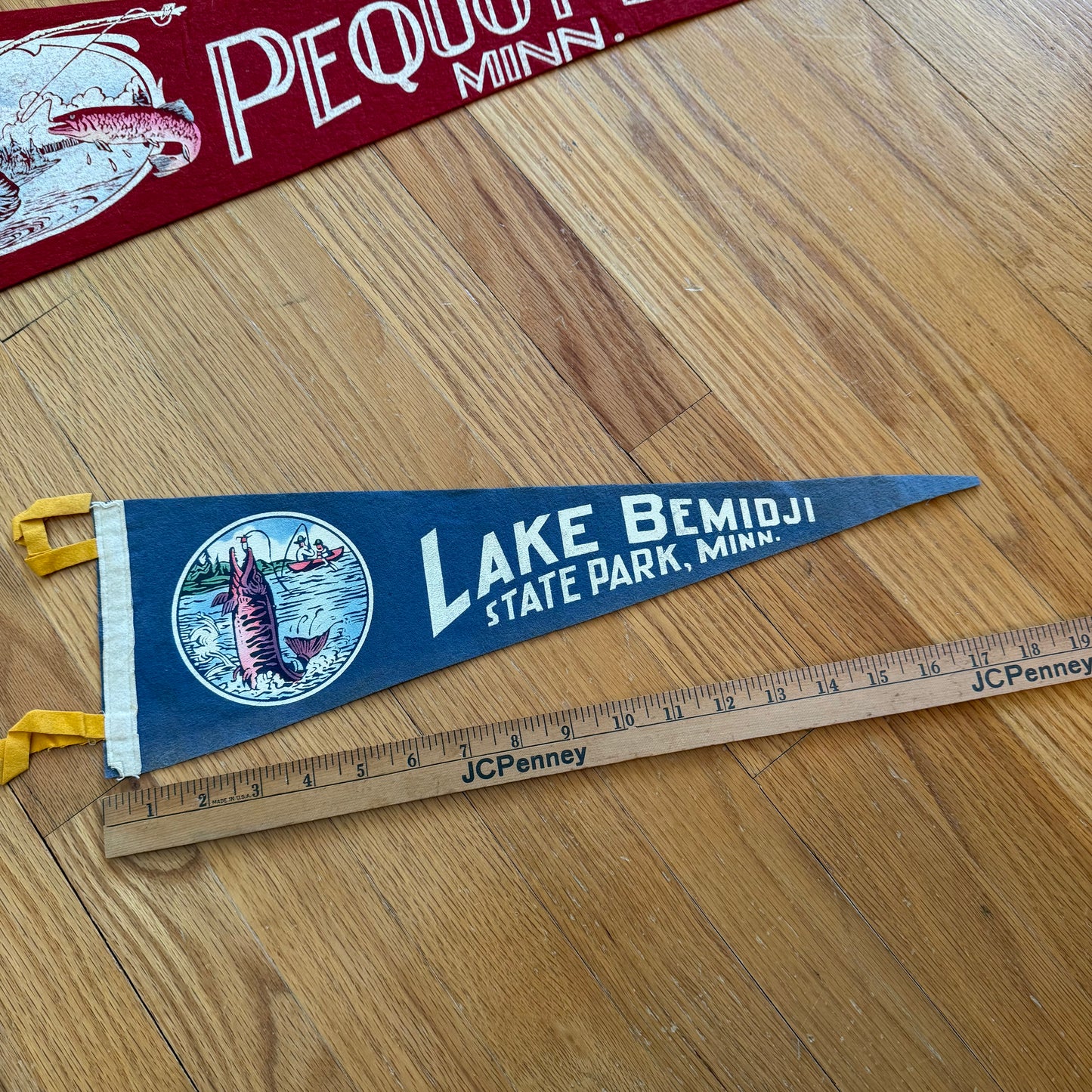 Minnesota Lake Bemidji Felt Pennant