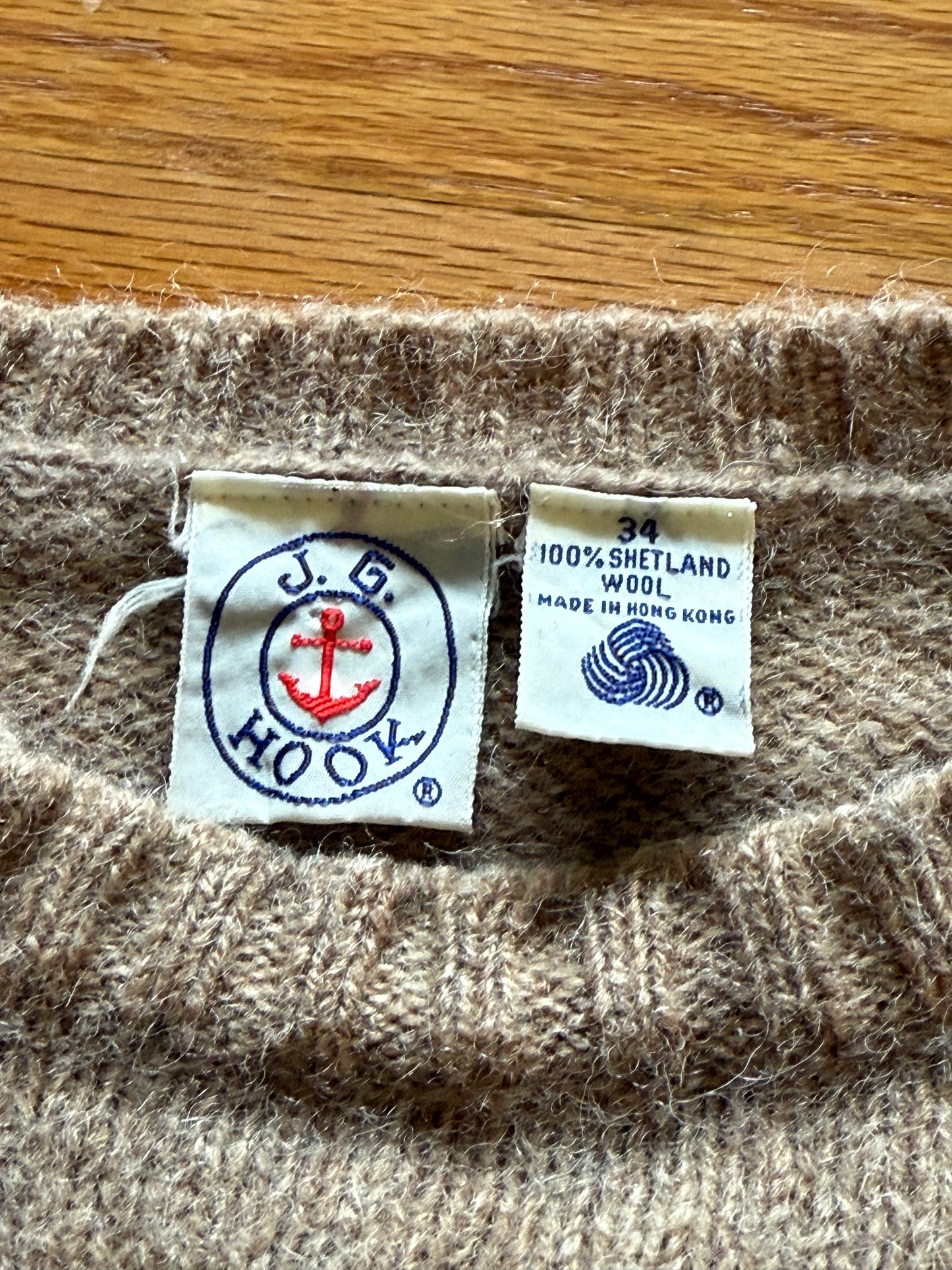 Vintage Shetland Wool Duck Sweater - 34