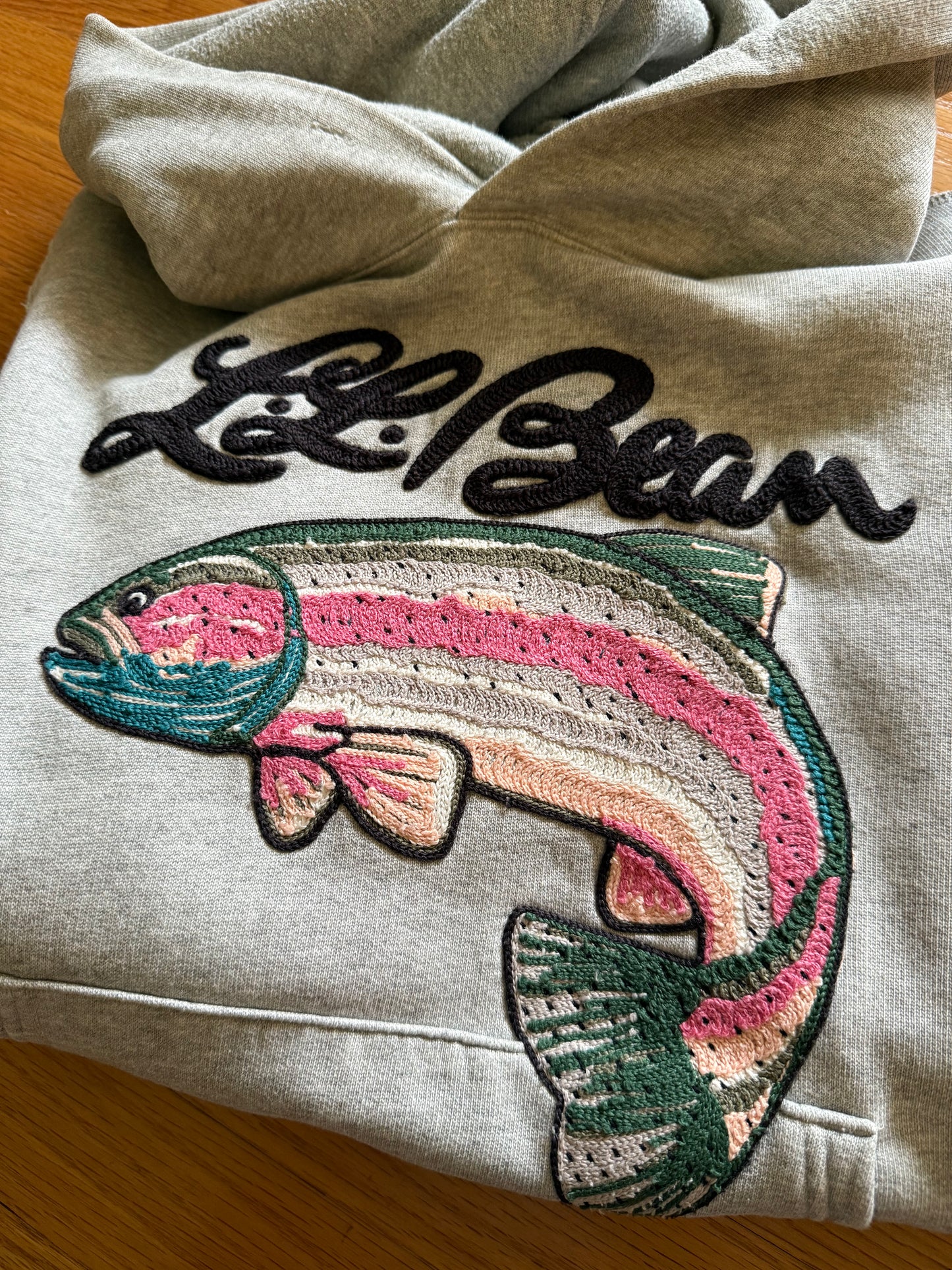 L.L.Bean x Todd Snyder Embroidered Trout Hoodie - S