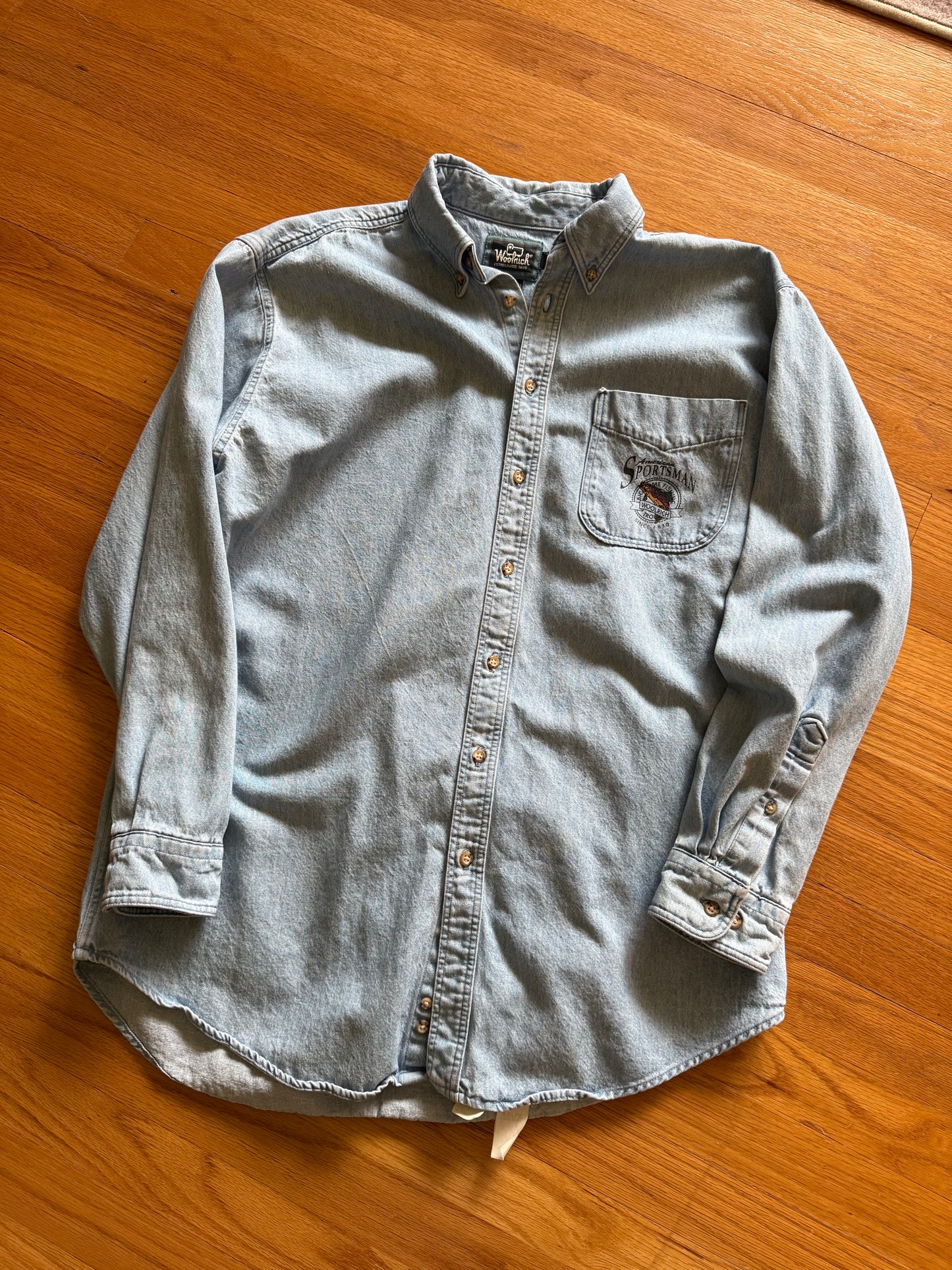 Woolrich Denim Rainbow Trout Shirt - L