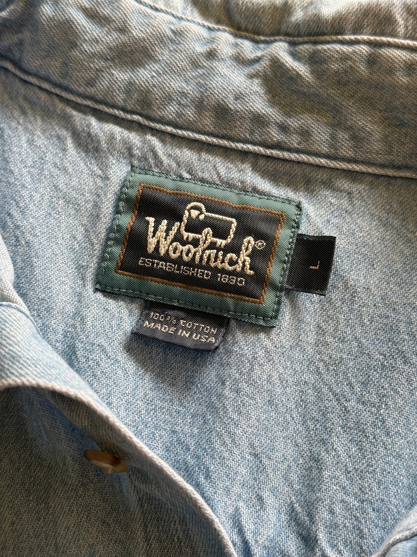 Woolrich Denim Rainbow Trout Shirt - L