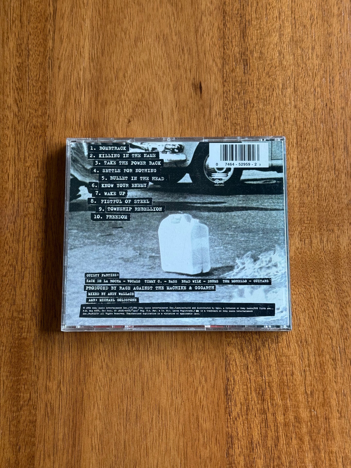 Rage Against The Machine – Rage Against The Machine CD