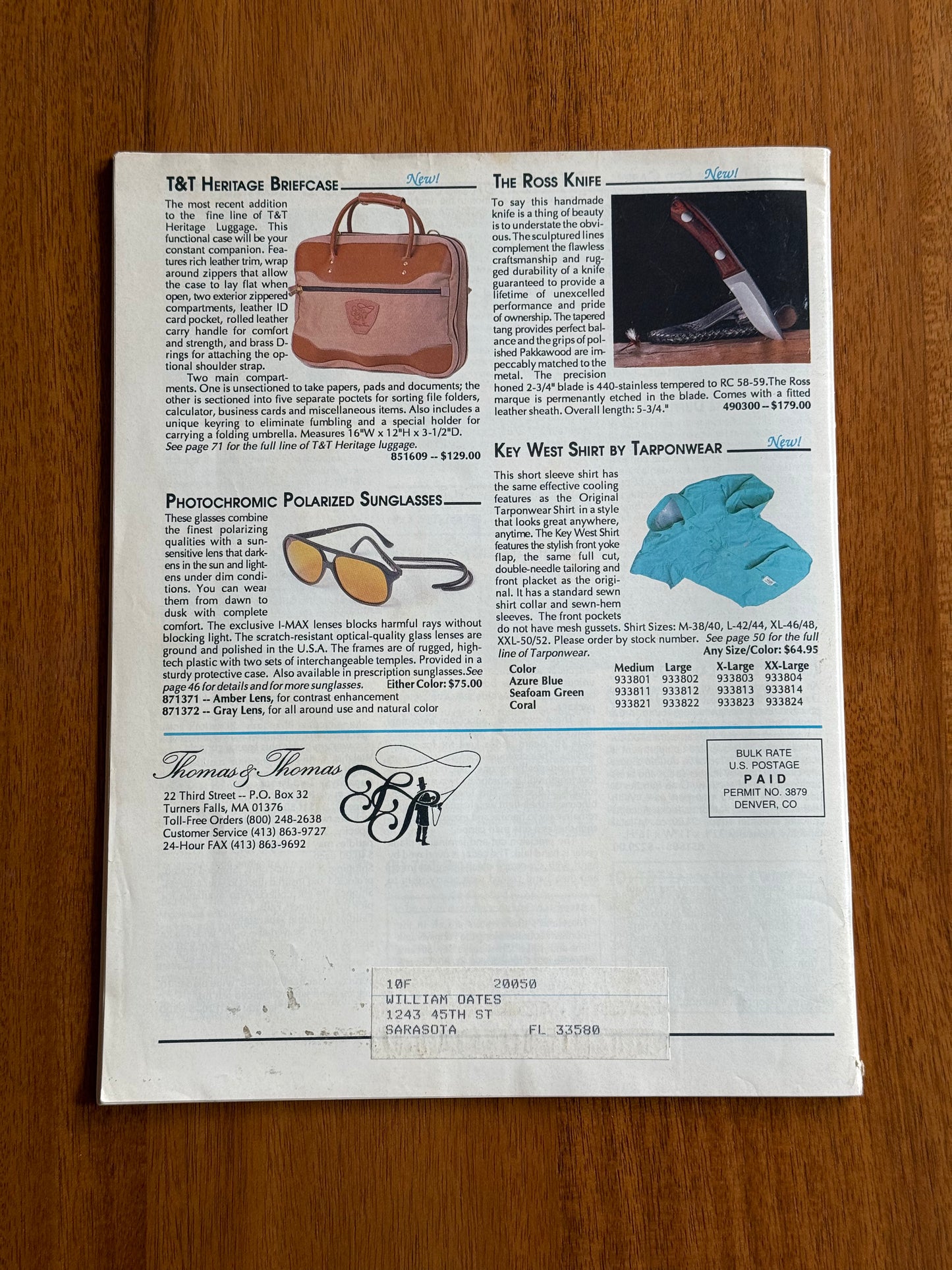 Thomas & Thomas Catalog 1990