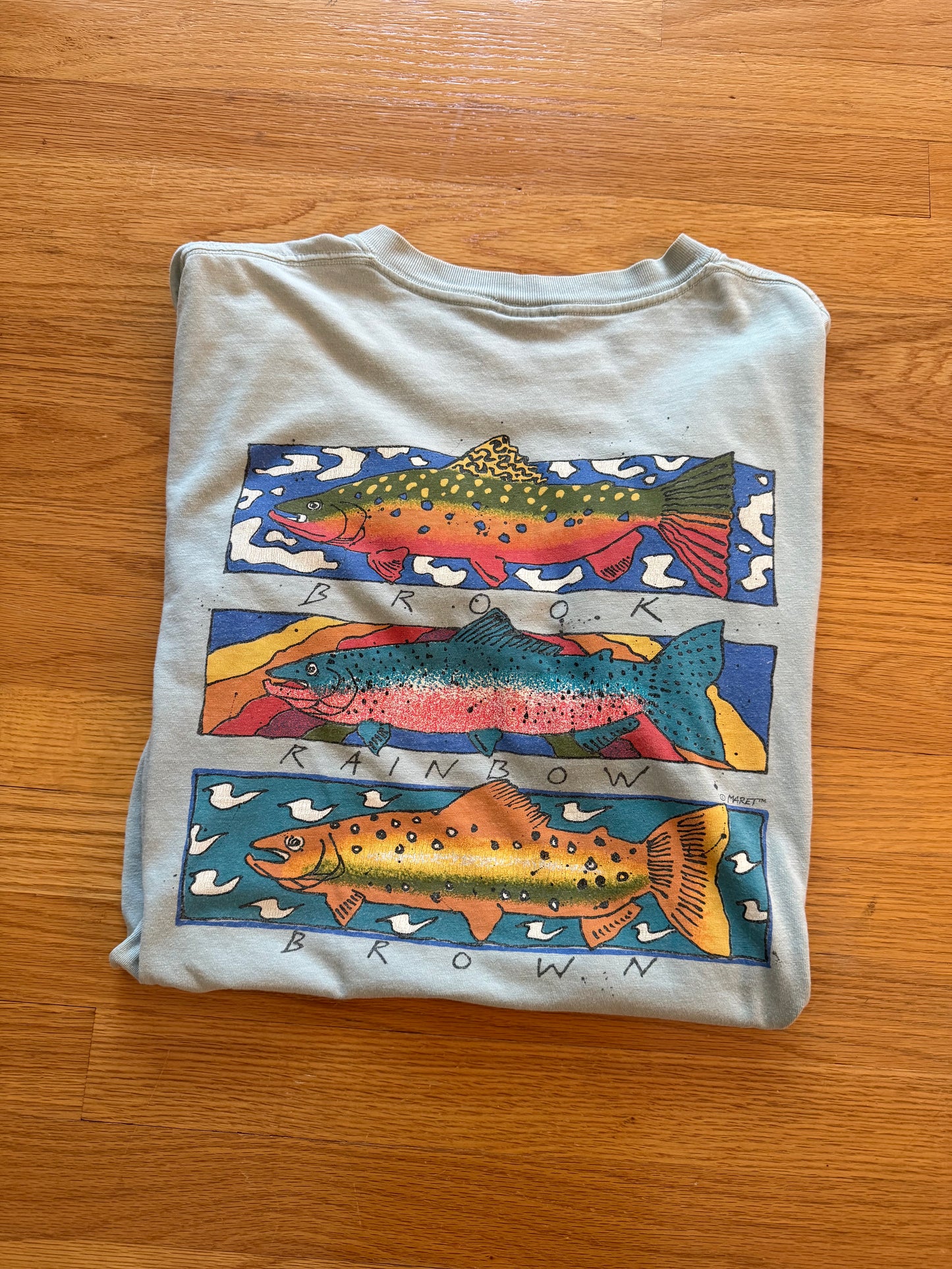 Distressed Vintage Orvis Harborside Graphics T - M