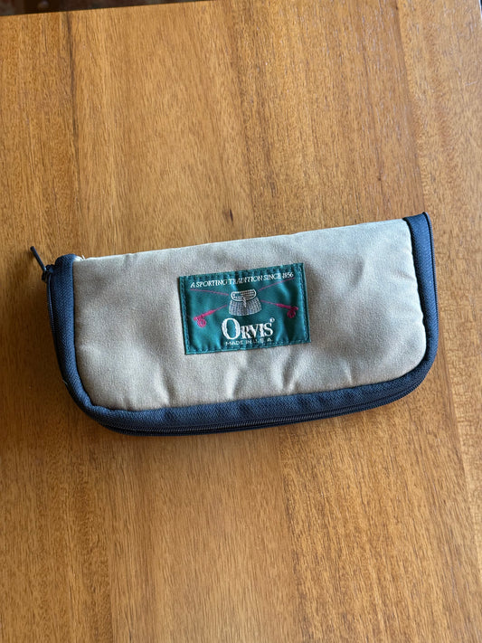 Vintage Orvis Waxed Canvas Large Fly Wallet *Consignment*
