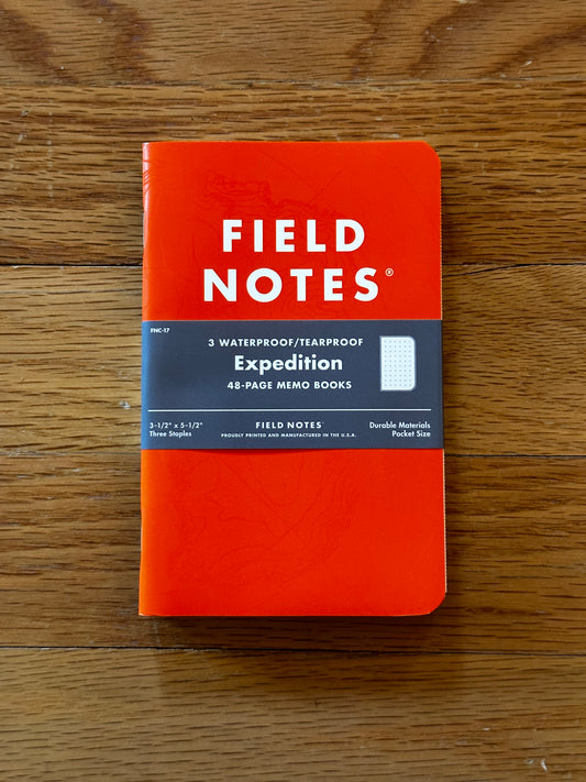 Field Notes Expedition 3-Pack Waterproof Notebooks