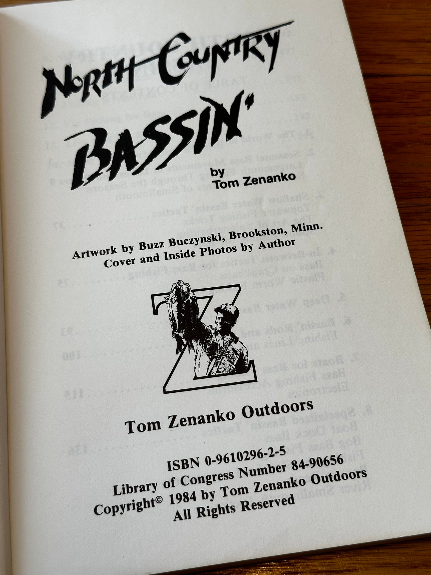 North Country Bassin’ - Tom Zenanko 1984