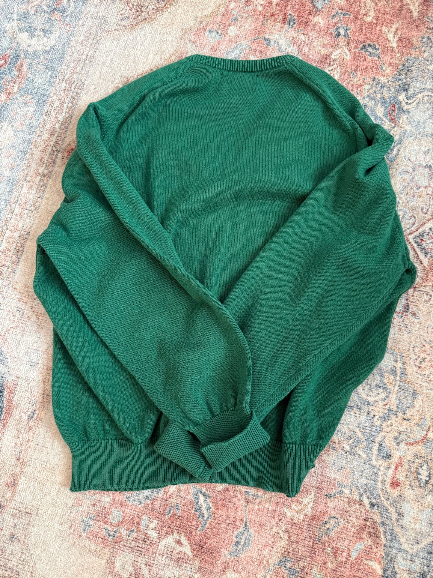 Vintage Orvis Egyptian Cotton V Neck Sweater - XL