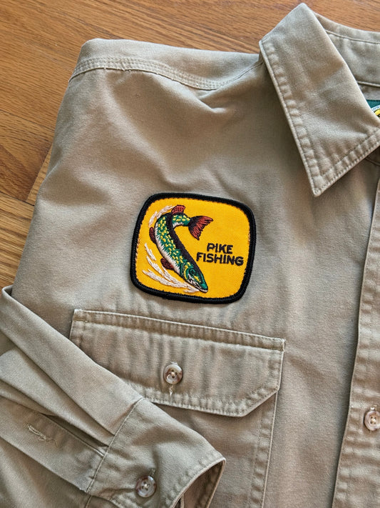 Canvas Cabela’s Shirt with Vintage Pike Patch - XL