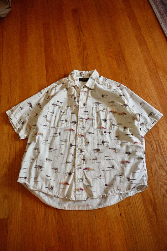Orvis Short Sleeve Flies all Over Shirt - XL