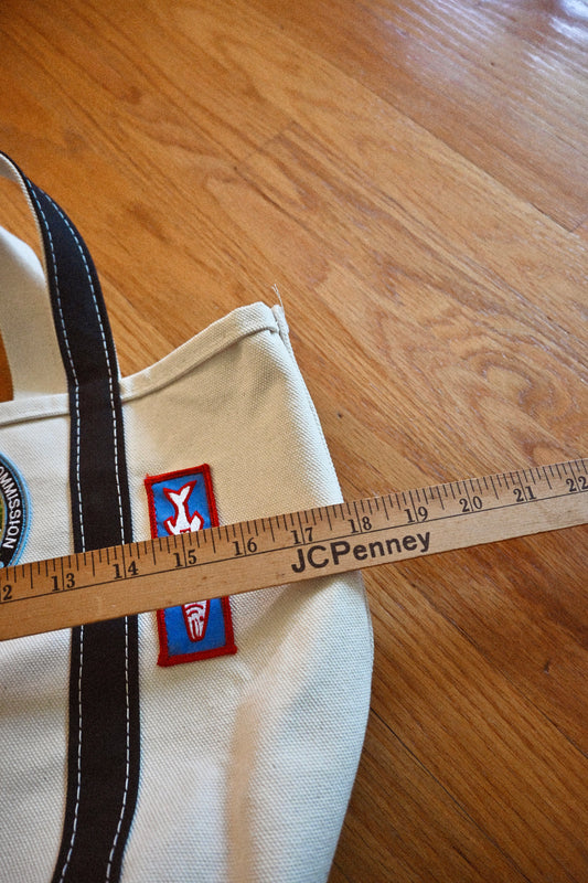 Vintage Fishing Patches Boat and Tote - M