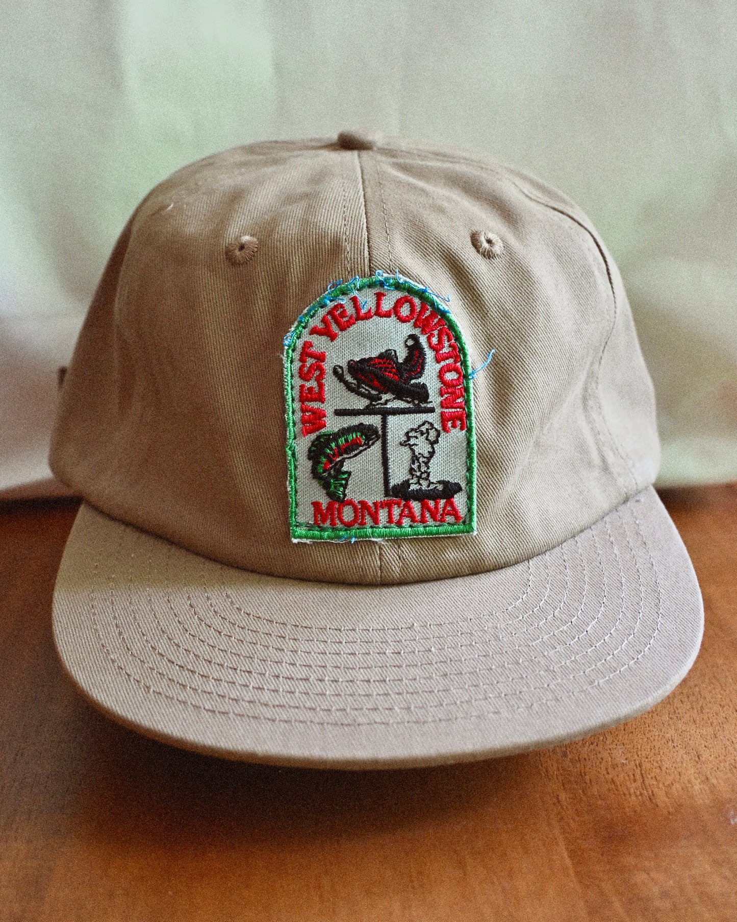 Vintage Tan Patch Caps