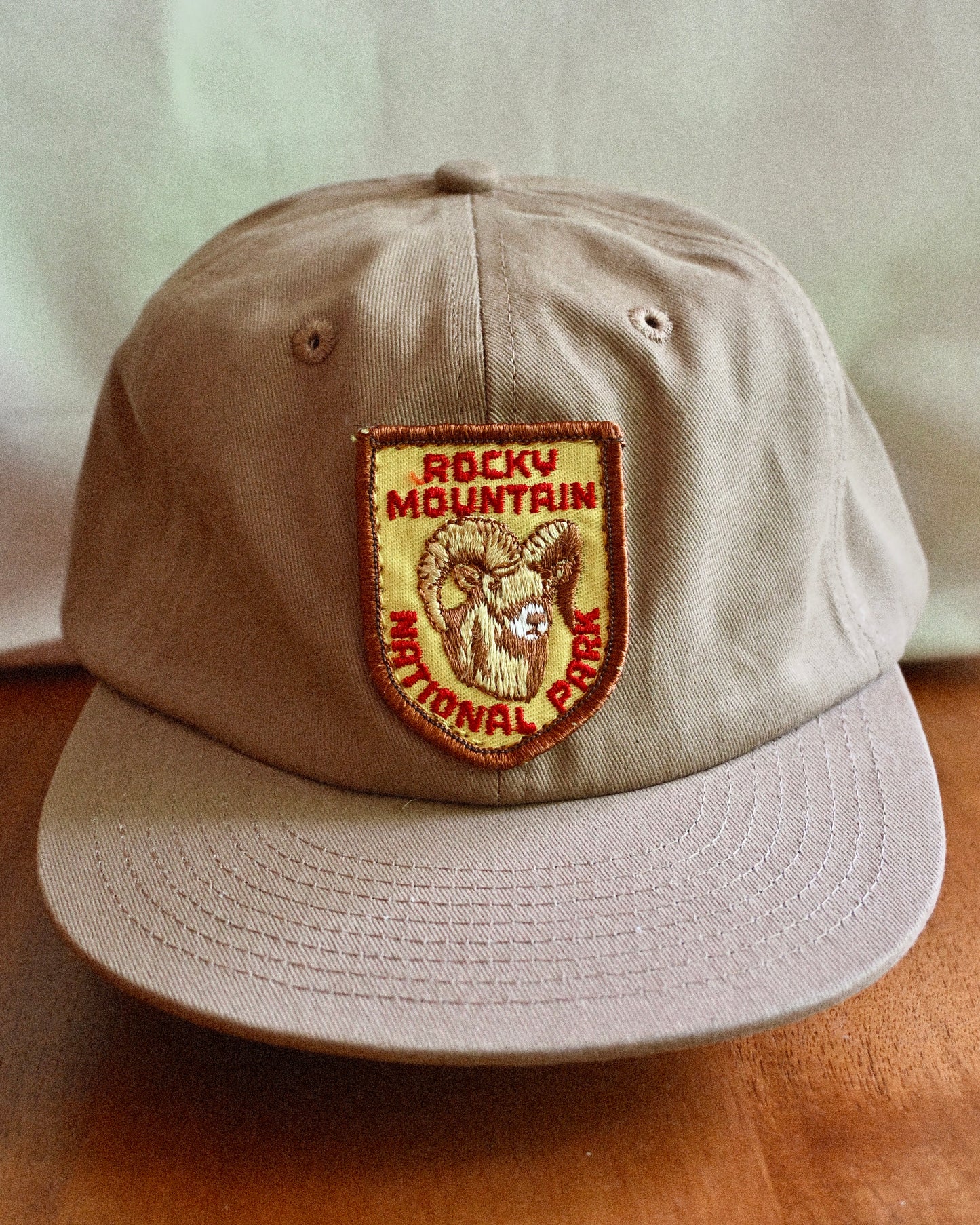 Vintage Tan Patch Caps