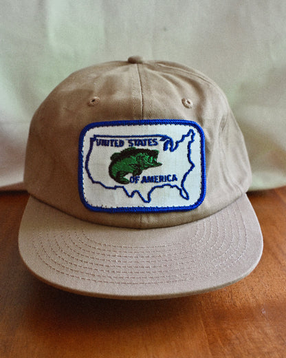Vintage Tan Patch Caps
