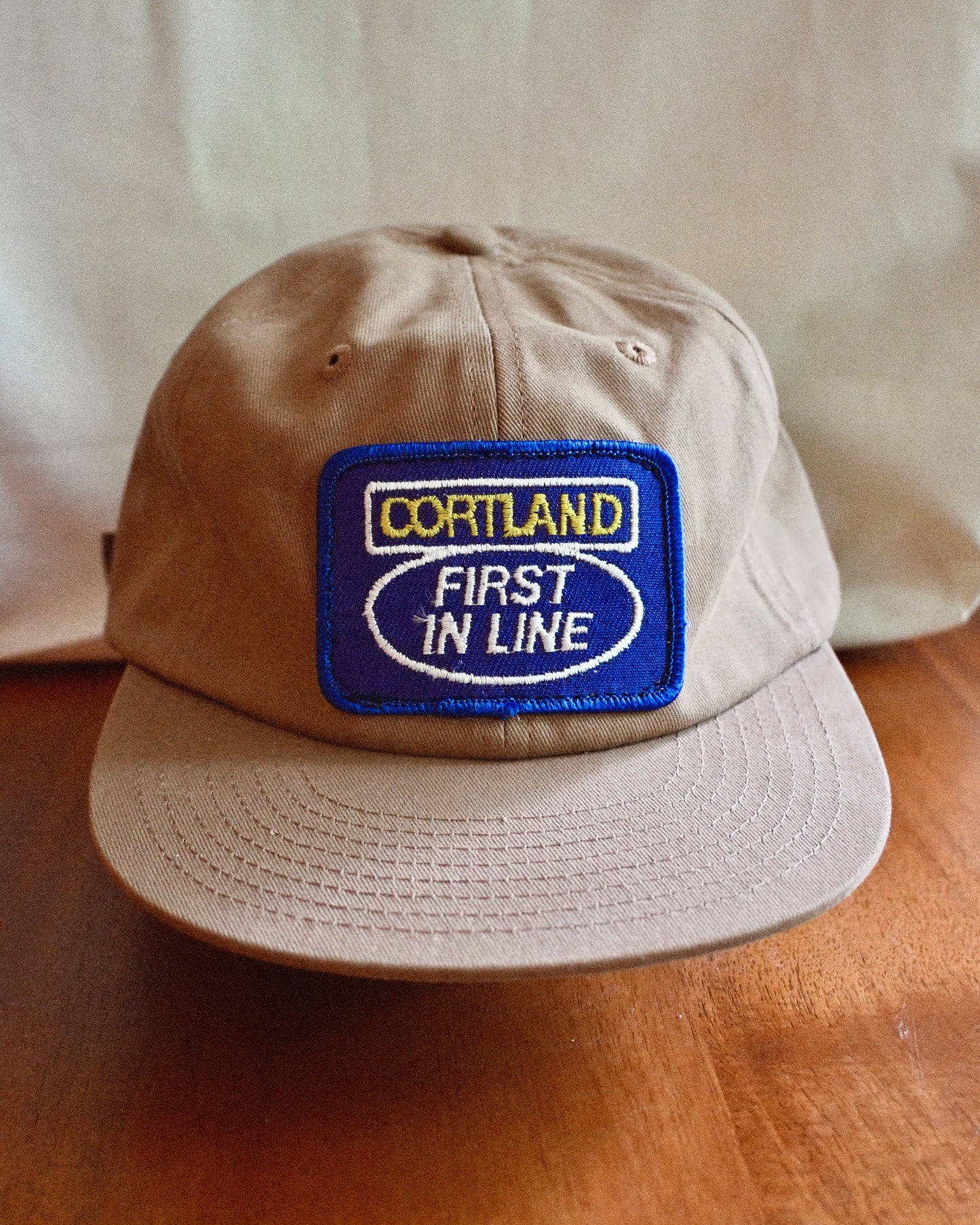 Vintage Tan Patch Caps