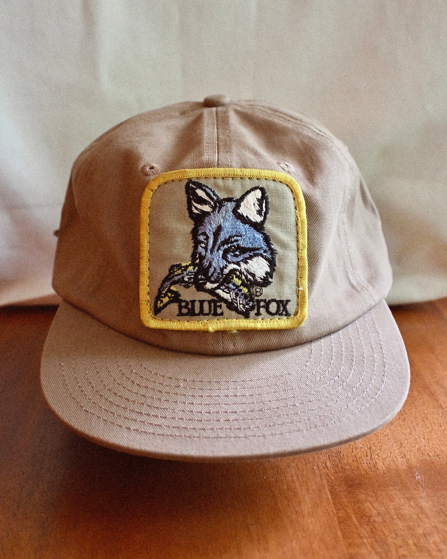 Vintage Tan Patch Caps