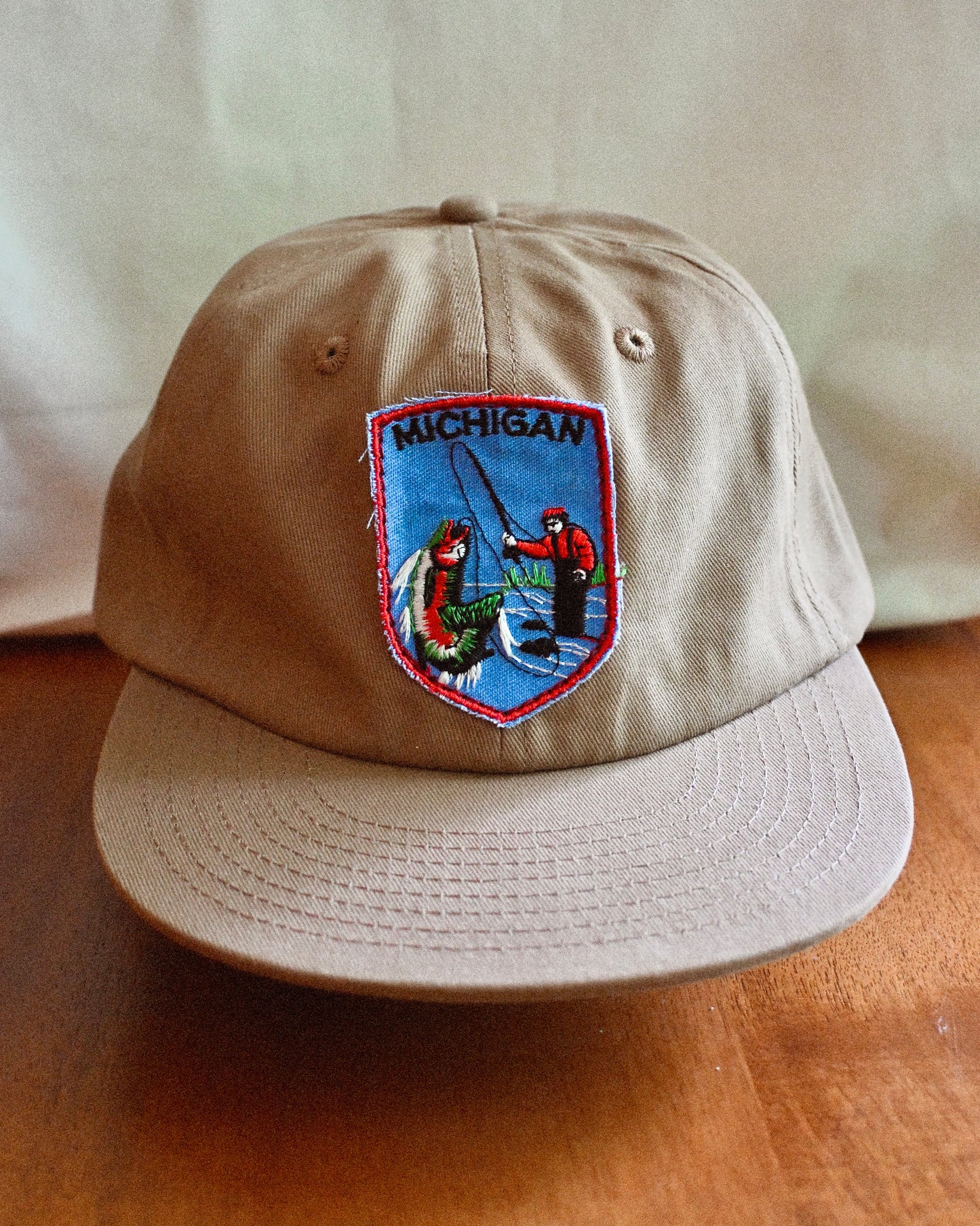 Vintage Tan Patch Caps