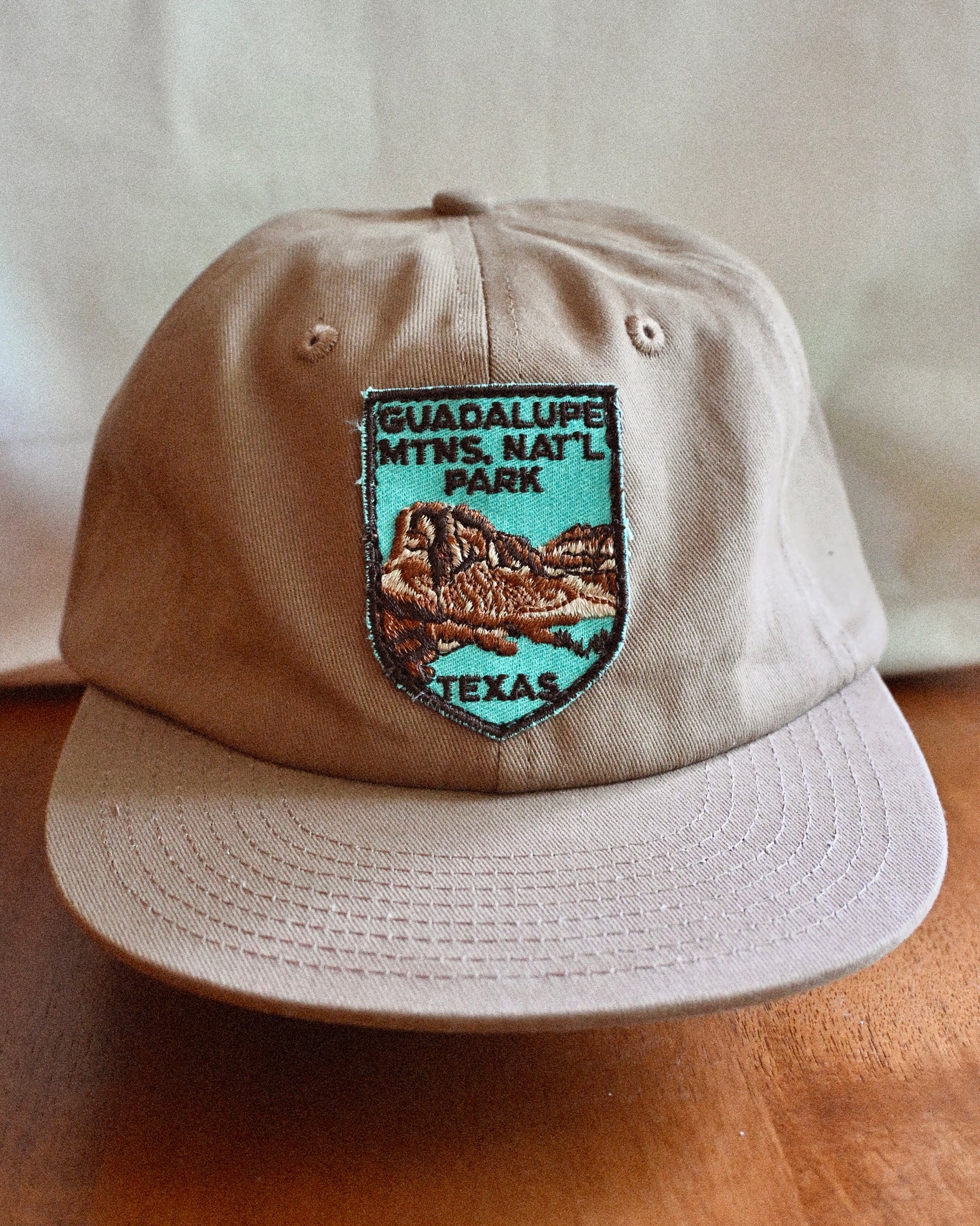 Vintage Tan Patch Caps