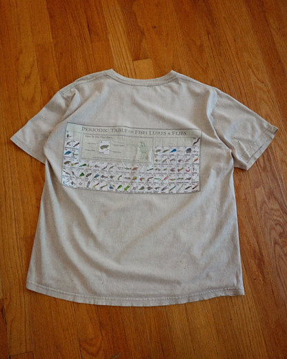 Distressed Columbia Periodic Table of Fish Lures & Flies T - M/L