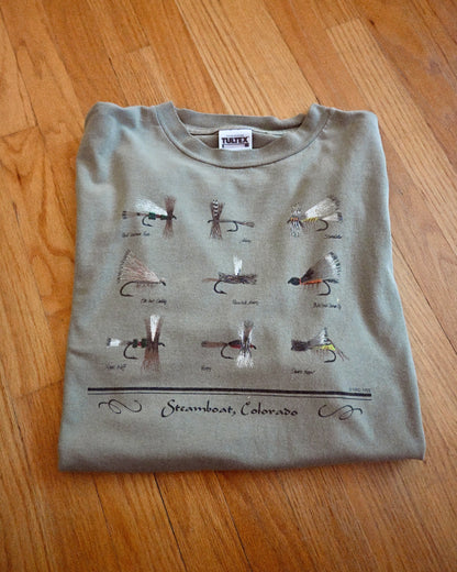 Distressed Steamboat Colorado Flies T - XL