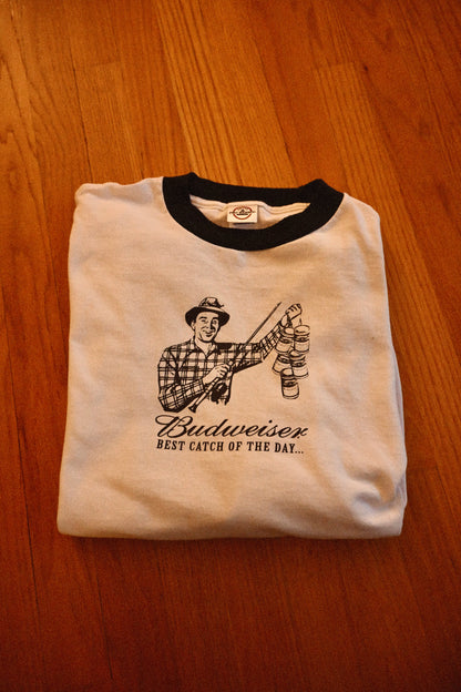 Vintage Catch of the Day Budweiser T - XL