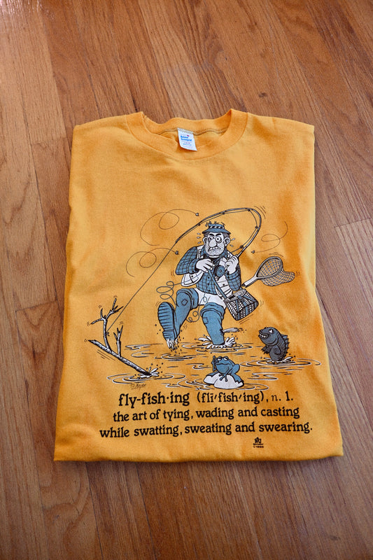 fly-fishing (fli'fish'ing) t-shirt - L
