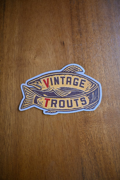 Vintage Trouts Sticker