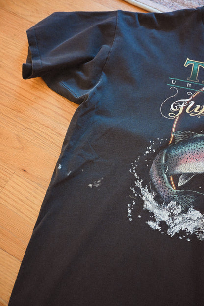 Distressed Trout Unlimited Rainbow Trout T - XL