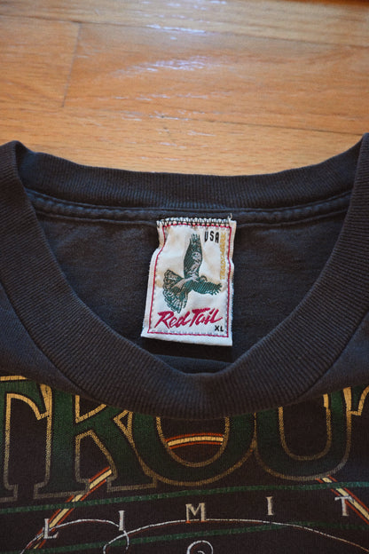 Distressed Trout Unlimited Rainbow Trout T - XL