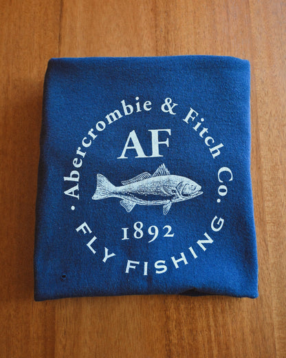 Distressed Abercrombie and Fitch Fly Fishing T - L