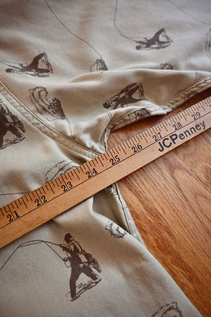 Vintage Orvis Angler All Over Shirt - L