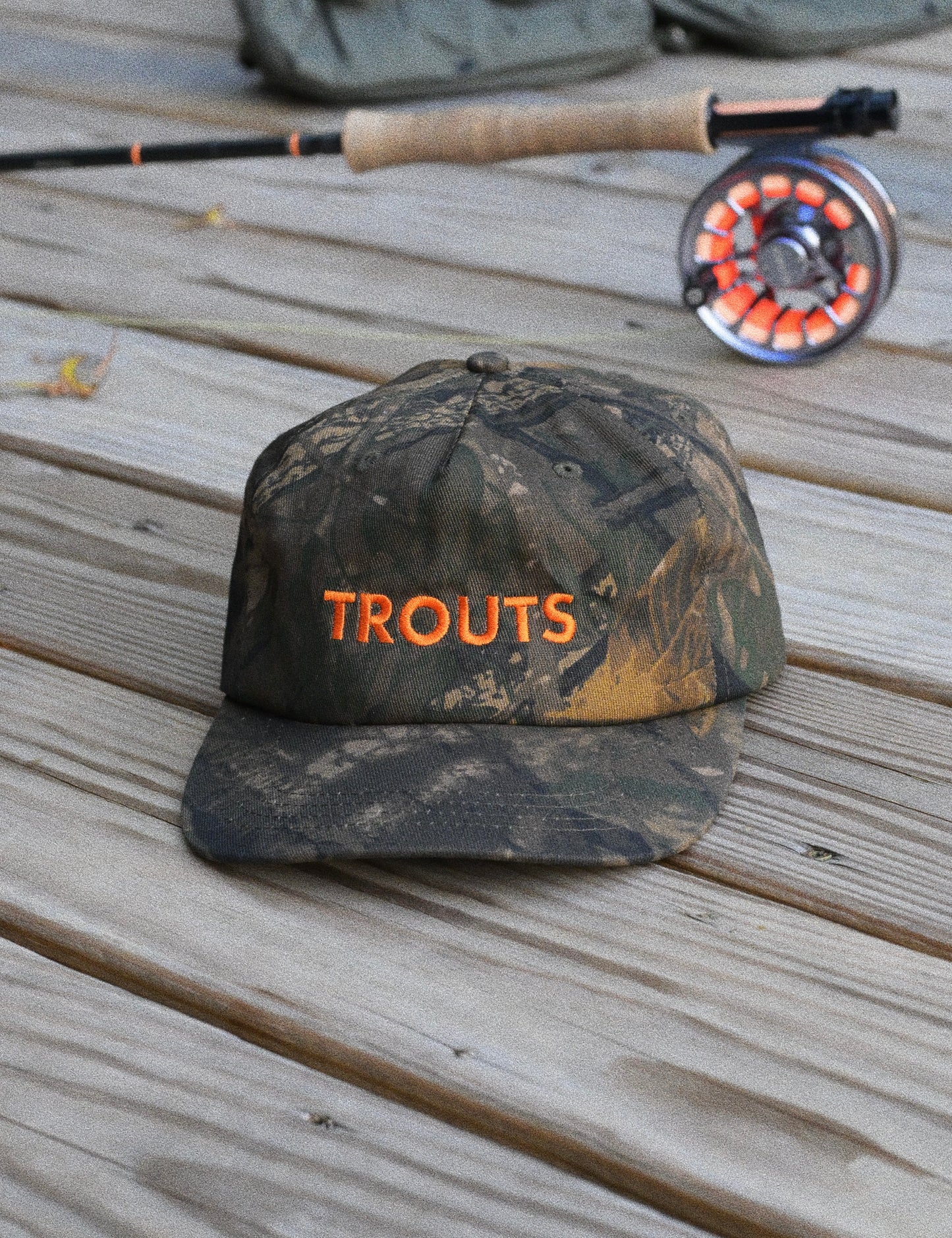 Trouts 5 Panel Camo Hat