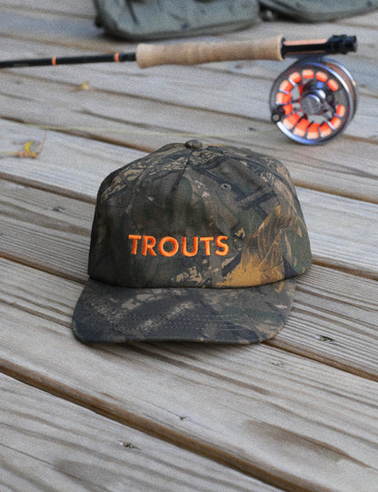 Trouts 5 Panel Camo Hat