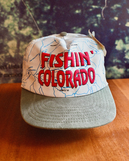 Fishin' Colorado River Map Cap - NWT