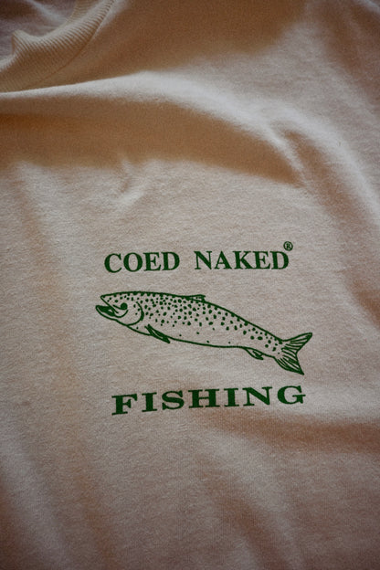 Distressed Coed Naked Fishing T - XL