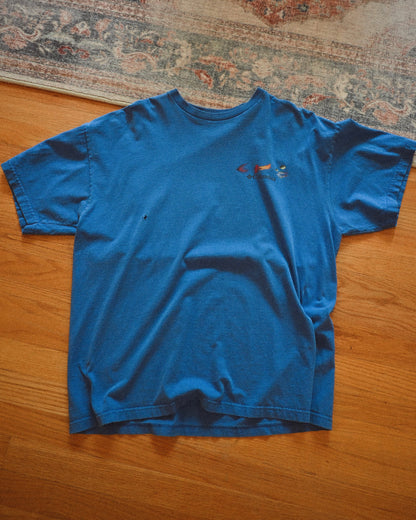 Distressed Columbia Periodic Table of Fish Lures & Flies T - XL