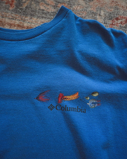 Distressed Columbia Periodic Table of Fish Lures & Flies T - XL