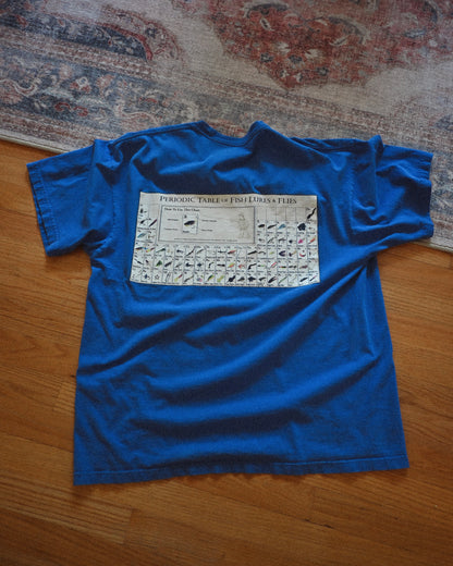 Distressed Columbia Periodic Table of Fish Lures & Flies T - XL