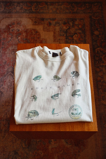 Distressed Eddie Bauer Flies T - L