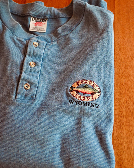 Brook Trout Wyoming Henley T - XL